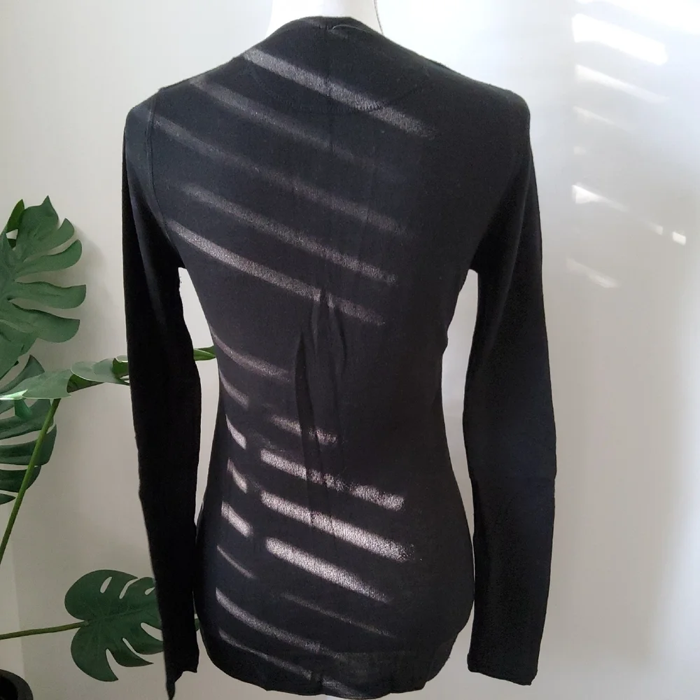 Babakul Classic Black V-Neck Sweater - Picture 3 of 9